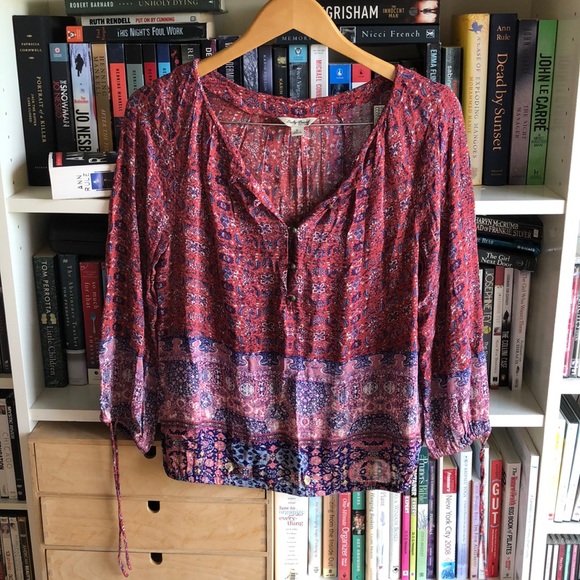 Lucky Brand Bohemian Blouse - Picture 1 of 5